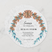 Invitation Couronne élégante pour toutes occasions (Devant / Derrière)