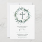 Invitation Couronne et première communion croisée (Devant)
