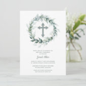 Invitation Couronne et première communion croisée (Debout devant)