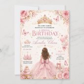 Invitation Couronne Florale Anniversaire (Devant)