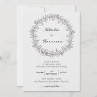 Couronne florale | Célébration du Mariage Sketch P