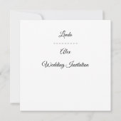 Invitation Couronne florale de mariage (Dos)