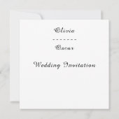 Invitation Couronne florale de mariage colorée (Dos)