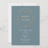 Invitation Couronne florale délicate | Shower de couple (Devant)