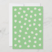 Invitation Couronne florale moderne de mariage scriptural (Dos)