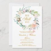 Invitation Couronne florale pour le 50e anniversaire de maria (Devant)