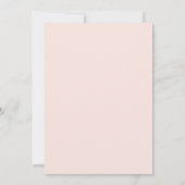 Invitation Couronne florale rose mariage (Dos)