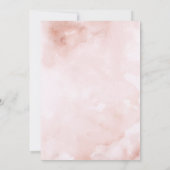 Invitation Couronne florale rose rose pour Baby Shower de mar (Dos)