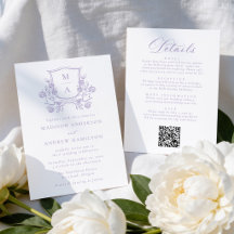 Couronne Florale Violette Élégante Robe de Mariée 