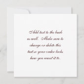 Invitation Couronne rose (Dos)