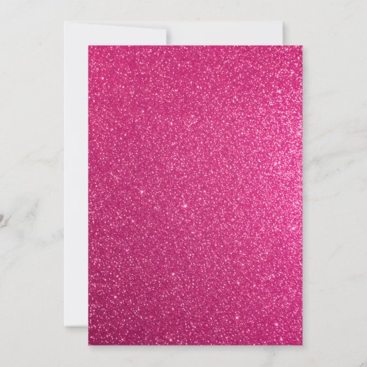 Invitation Couronne rose chaud Miss Quince Quinceanera (Dos)