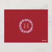 Invitation Couronne Rose Rubis Vert 40e Anniversai (Dos)