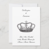 Invitation Couronne royale classique (Devant)