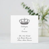 Invitation Couronne royale classique (Debout devant)