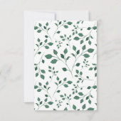 Invitation Couronne végétale rustique | Carton d'invitation d (Dos)
