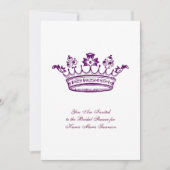 Invitation Couronne violette (Devant)