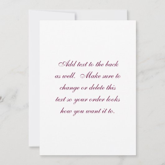 Invitation Couronne violette (Dos)