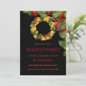 Invitation Couronnes de Noël mignonnes (Debout devant)