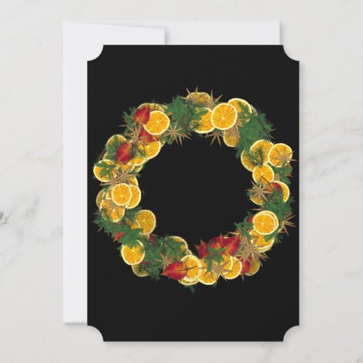 Invitation Couronnes de Noël mignonnes (Dos)