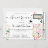 Invitation Courrier à l'aquarelle de printemps florale (Devant)