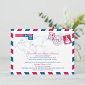 Invitation Courrier aérien de Croatie Réception de mariage (Debout devant)