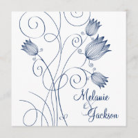 Courrier blanc de remous floraux de marine