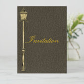 Invitation Courrier vintage de lampe (Debout devant)