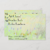 Invitation Cours d'art Dîner Dîner Dîner des Dames Thé de jar (Devant / Derrière)