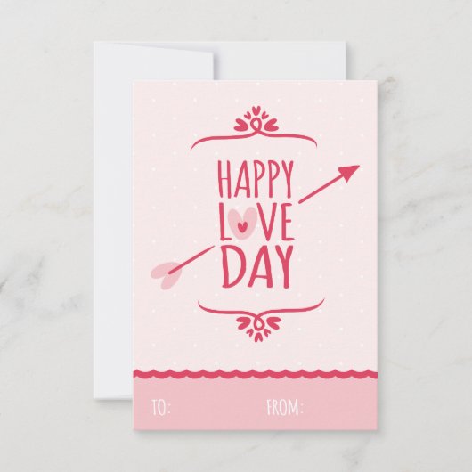 Invitation Cours de classe d'amour doux Saint-Valentin pour e (Devant)