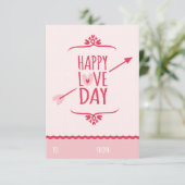 Invitation Cours de classe d'amour doux Saint-Valentin pour e (Debout devant)