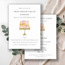 Cours de cuisine de pâtisserie gâteau aquarelle co