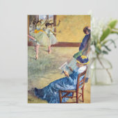 Invitation Cours de danse, le ballet par Edgar Degas (Debout devant)