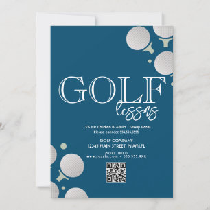 Invitation Cours de golf pour adultes Flyers d'entreprise pou