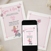 Invitation Cours de Spin et Gin Rose et Soirée Cocktail