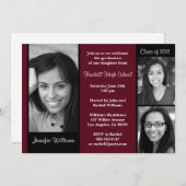 Invitation Cours d'invitation à la remise des diplômes de 201 (Devant / Derrière)