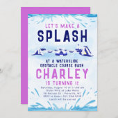 Invitation Cours d'obstacles aux glissements de terrain Invit (Devant / Derrière)