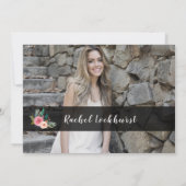 Invitation Cours Floral sur mesure Graduation (Dos)