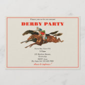 Invitation Course annuelle de Derby Cheval équestre Racing (Devant)