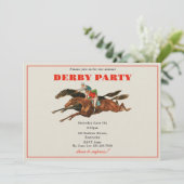 Invitation Course annuelle de Derby Cheval équestre Racing (Debout devant)
