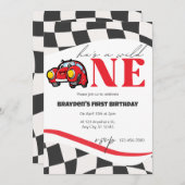 Invitation Course Automobile Wild One (Devant / Derrière)