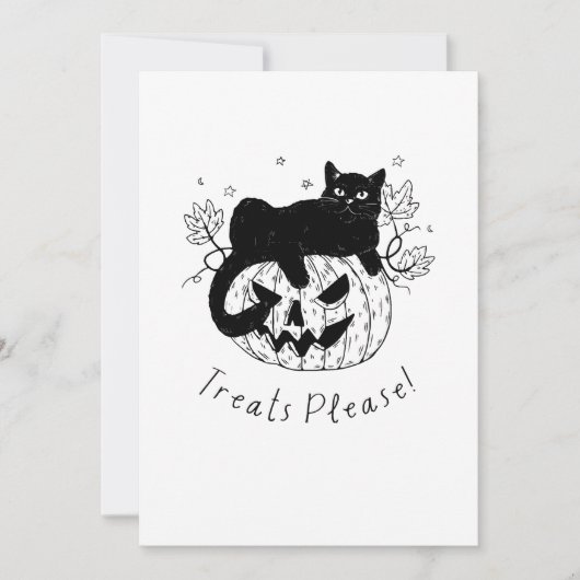 Invitation Course de chat d'automne Halloween (Devant)