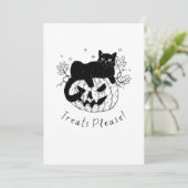 Invitation Course de chat d'automne Halloween (Debout devant)