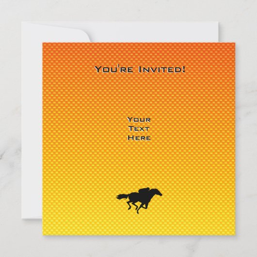 Invitation Course de chevaux (Devant)