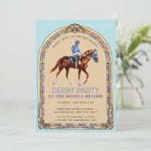 Invitation Course de chevaux de Derby Arts & Crafts gravure s (Debout devant)