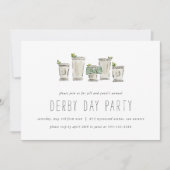 Invitation Course de chevaux de Mint Julep Derby Day Party Ho (Devant)