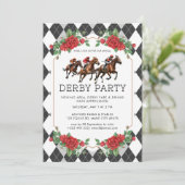 Invitation Course de chevaux Derby Party Équestre (Debout devant)