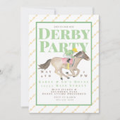 Invitation Course de jockey hippique du groupe Derby (Devant)
