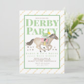 Invitation Course de jockey hippique du groupe Derby (Debout devant)