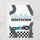 Invitation Course de voiture d'anniversaire Need for Speed (Dos)