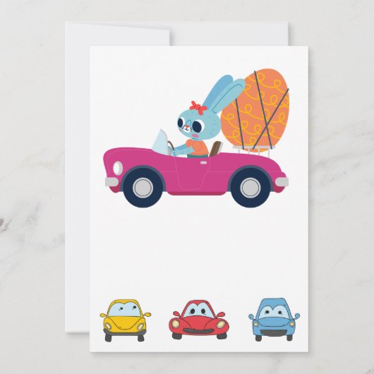 Invitation Course de voitures de course thème d'anniversaire  (Dos)